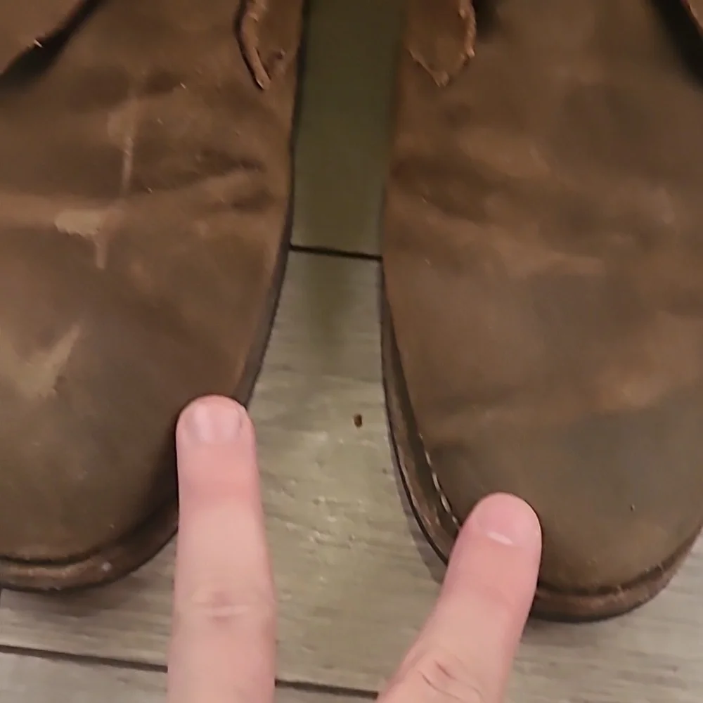 THURSDAY BOOTS Tan Light Brown Suede‎ Leather Sz 11.5 Mens Lace Up Boots